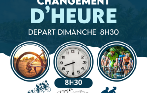 CHANGEMENT D'HORAIRES