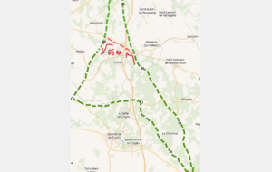 Sorties Pour Licenciés UCF :N°1028-77km et	65km