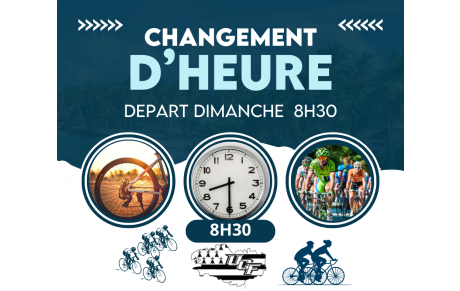 CHANGEMENT D'HORAIRES