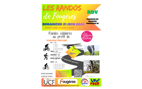 LES RANDO DE FOUGÈRES - 21 Juin 2026-C'est déja passé